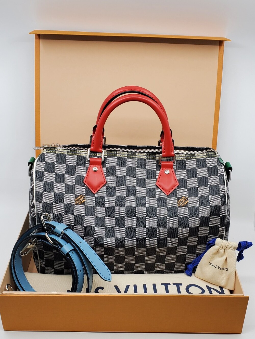 Louis Vuitton 2019 Damier Noir Speddy Bandoullere 30